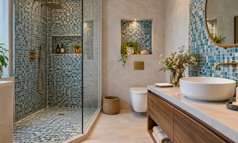 Mosaic Tiles Bathroom