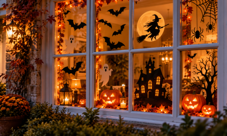 Halloween Window Decorations
